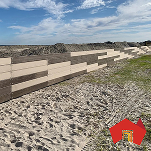 Sand Erosion Wall